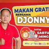 Djonny Beri Bantuan Makan Gratis Pada Setiap Akhir Pekan